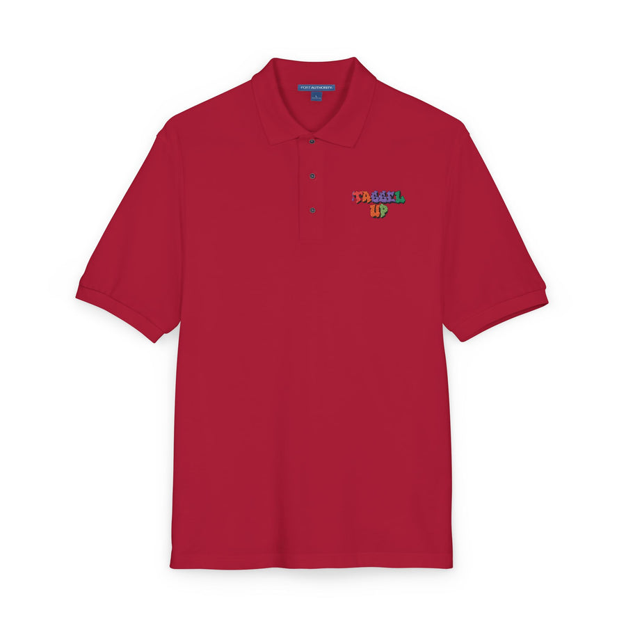 Tassel Up Graffiti Unisex Polo Shirt (Embroidery)