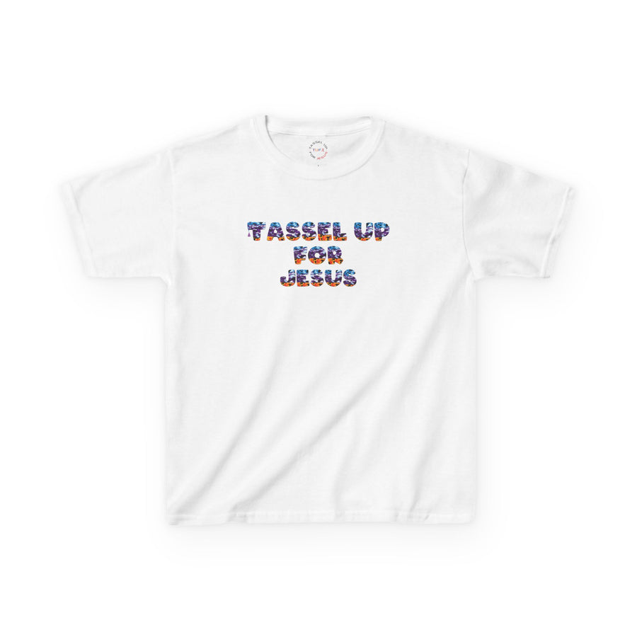 Tassel Up For Jesus Camo Kids Heavy Cotton™ Tee