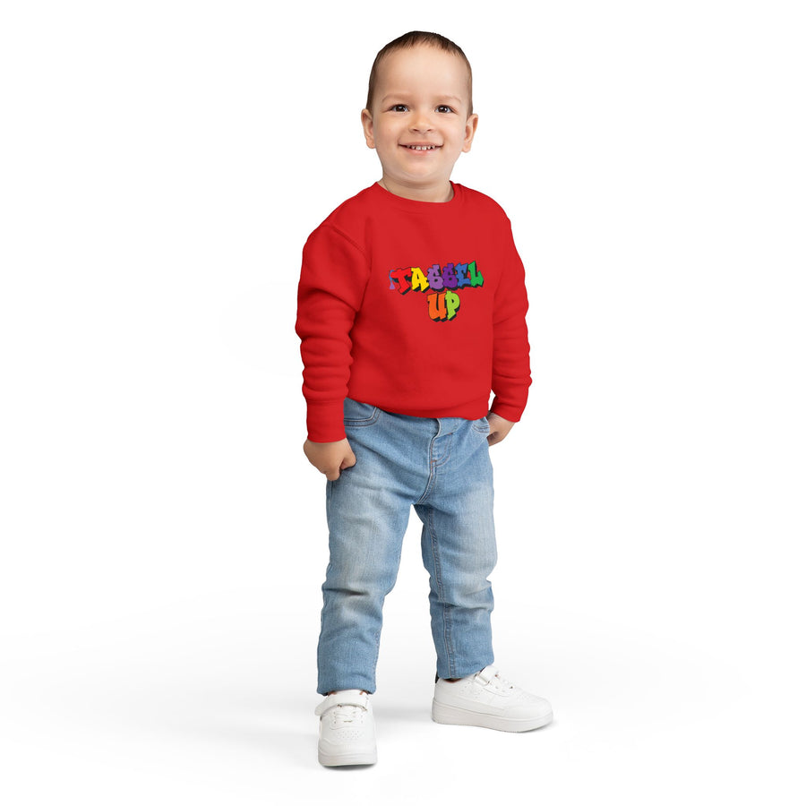 Tassel Up Graffiti Toddler Sweatshirt