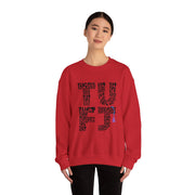 TUFJ Black Repeat Unisex Sweatshirt