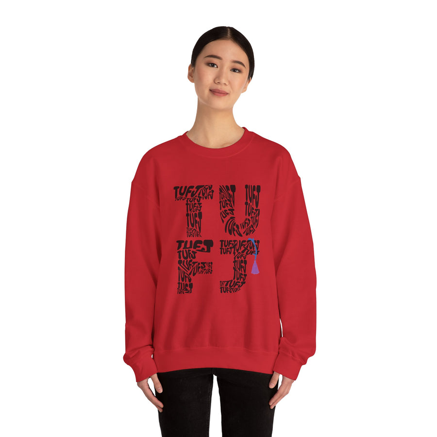 TUFJ Black Repeat Unisex Sweatshirt