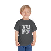 TUFJ White Letter Toddler Short Sleeve Tee