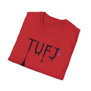 TUFJ Black Print Drip Unisex Softstyle T-Shirt