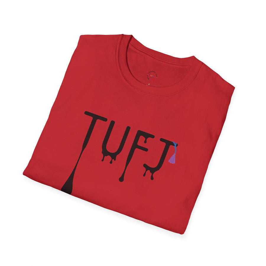 TUFJ Black Print Drip Unisex Softstyle T-Shirt