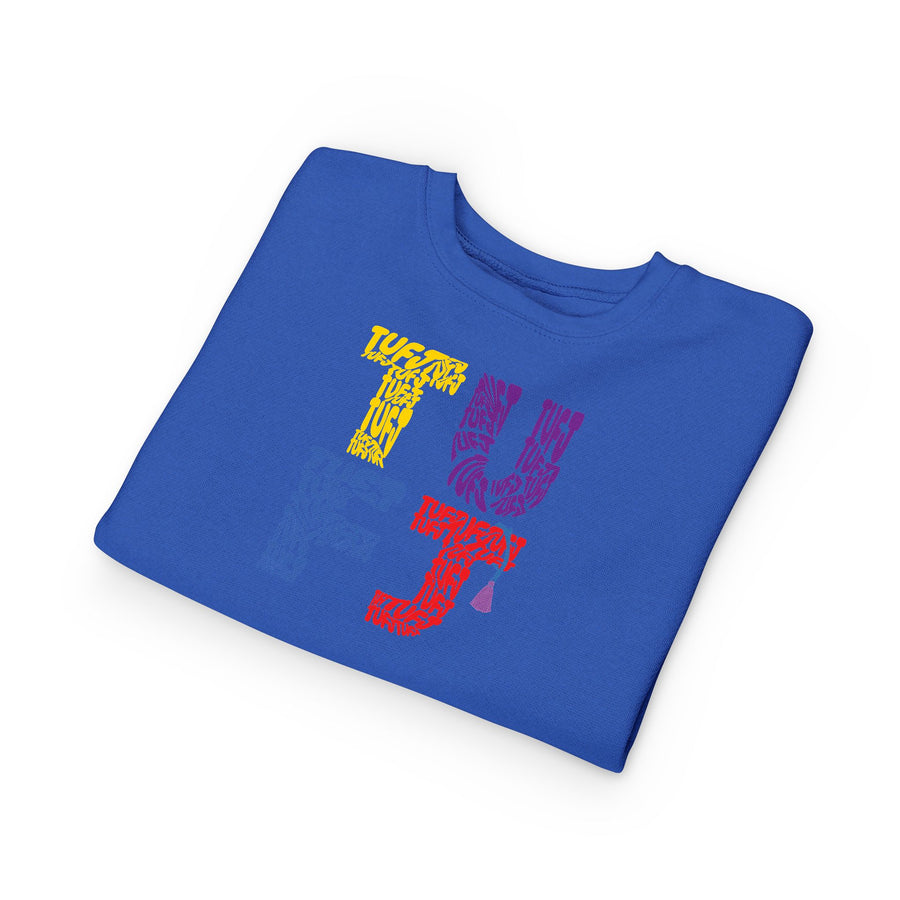 TUFJ Multicolor Repeat Toddler Sweatshirt