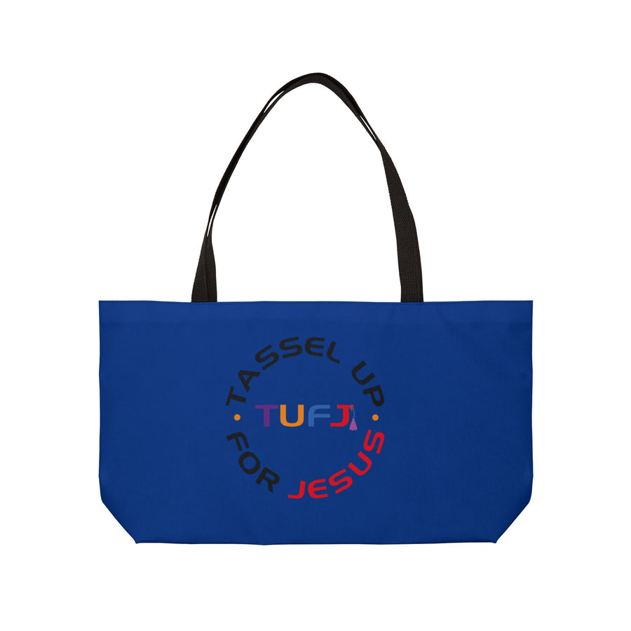 Blue Weekender Tote Bag