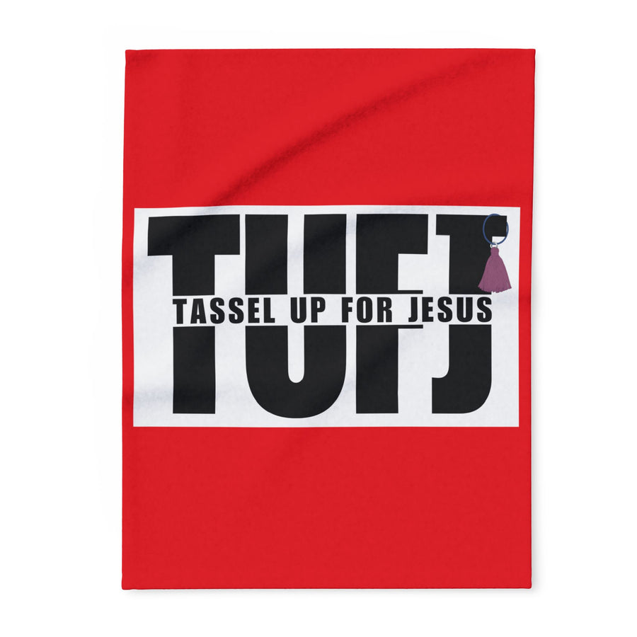 Red TUFJ Arctic Fleece Blanket