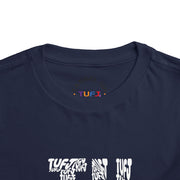 TUFJ White Letter Toddler Short Sleeve Tee