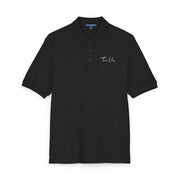 Tassel Up Cursive Unisex Polo Shirt (Embroidery)