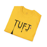 TUFJ Black Print Drip Unisex Softstyle T-Shirt