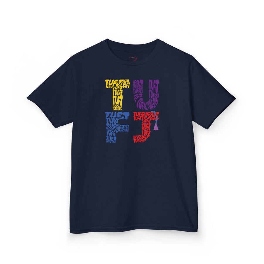 TUFJ Multi Color Repeat Kids Heavy Cotton™ Tee