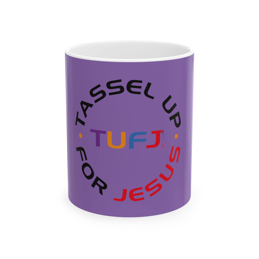 Tassel Up For Jesus Logo Ceramic Mug