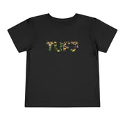 TUFJ Camo Leopard And Pearls Toddler Short Sleeve Tee