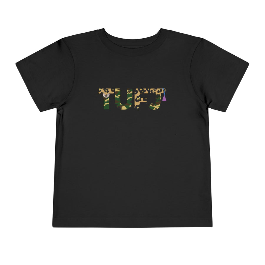 TUFJ Camo Leopard And Pearls Toddler Short Sleeve Tee
