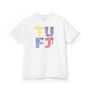 TUFJ Multi Color Repeat Kids Heavy Cotton™ Tee