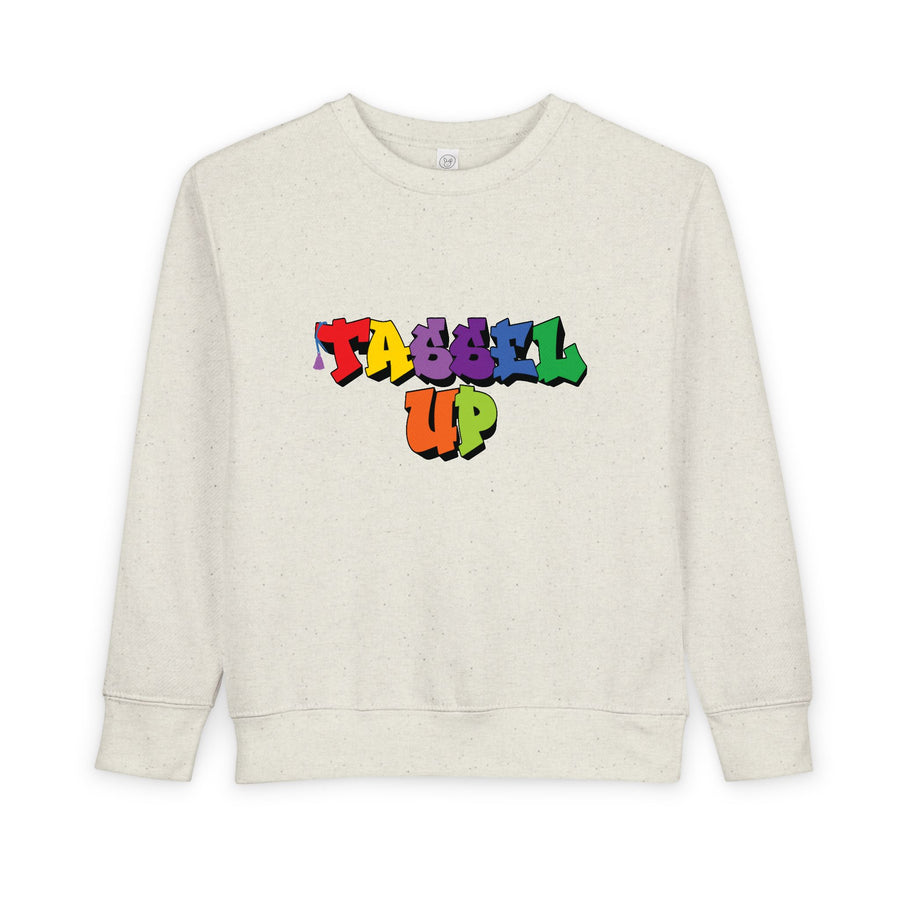 Tassel Up Graffiti Toddler Sweatshirt