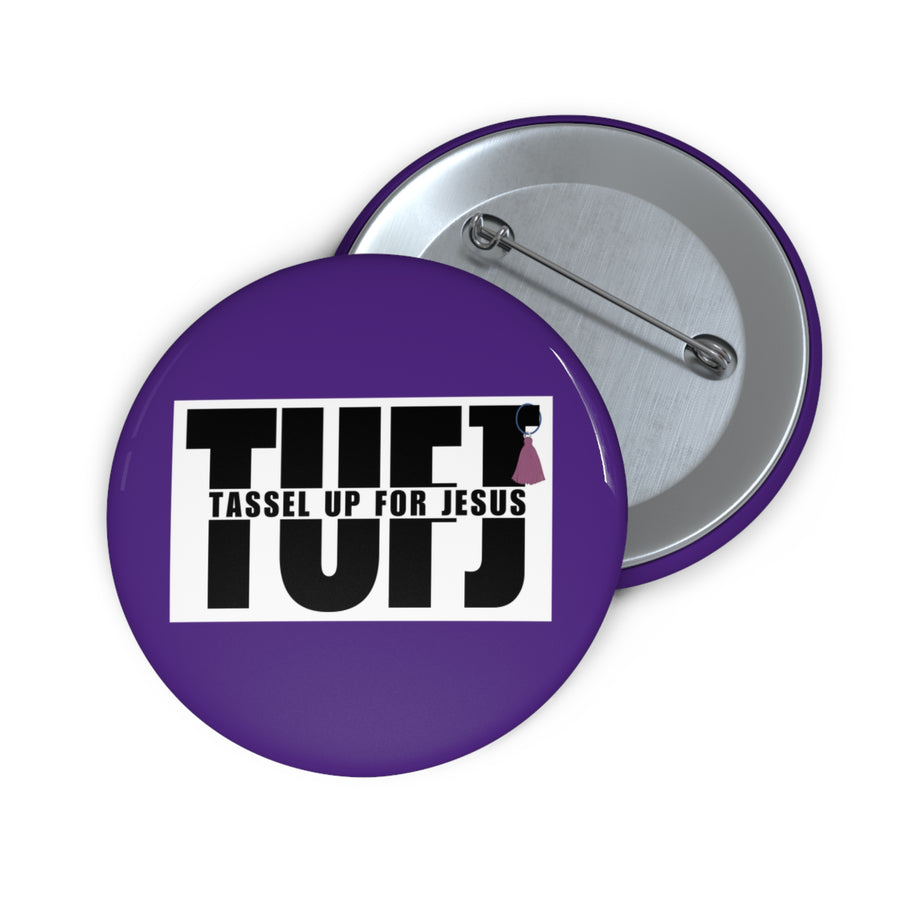 Purple TUFJ Pin Buttons