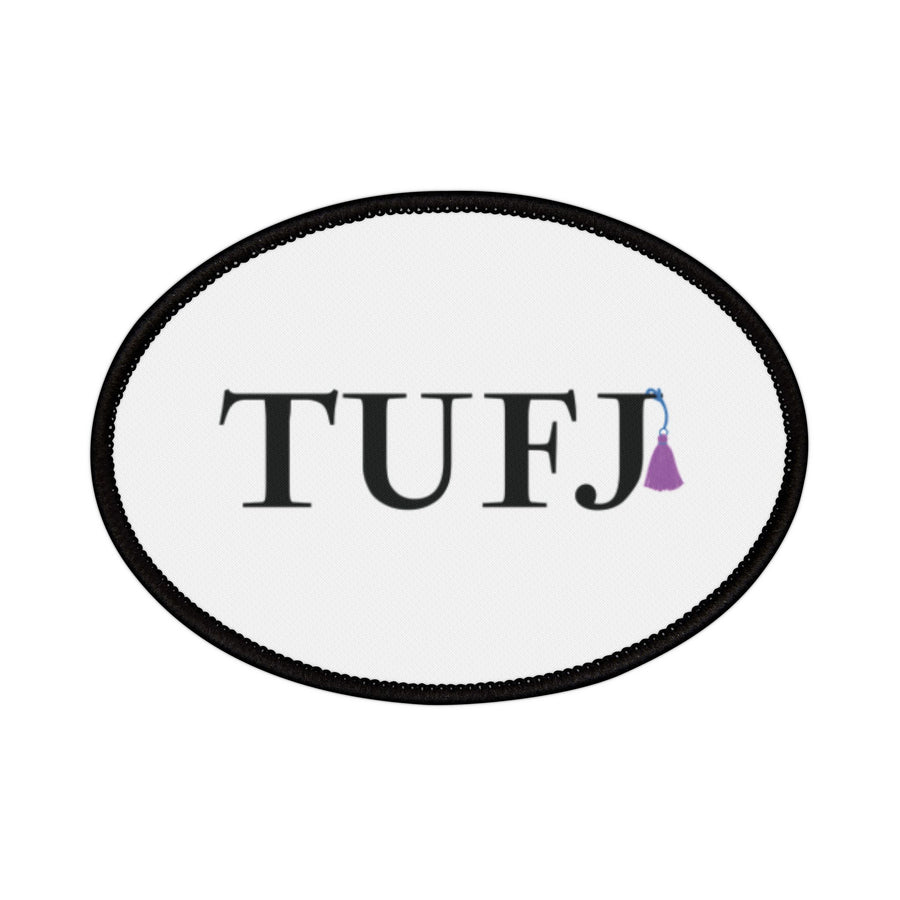 White TUFJ Iron-On Patch