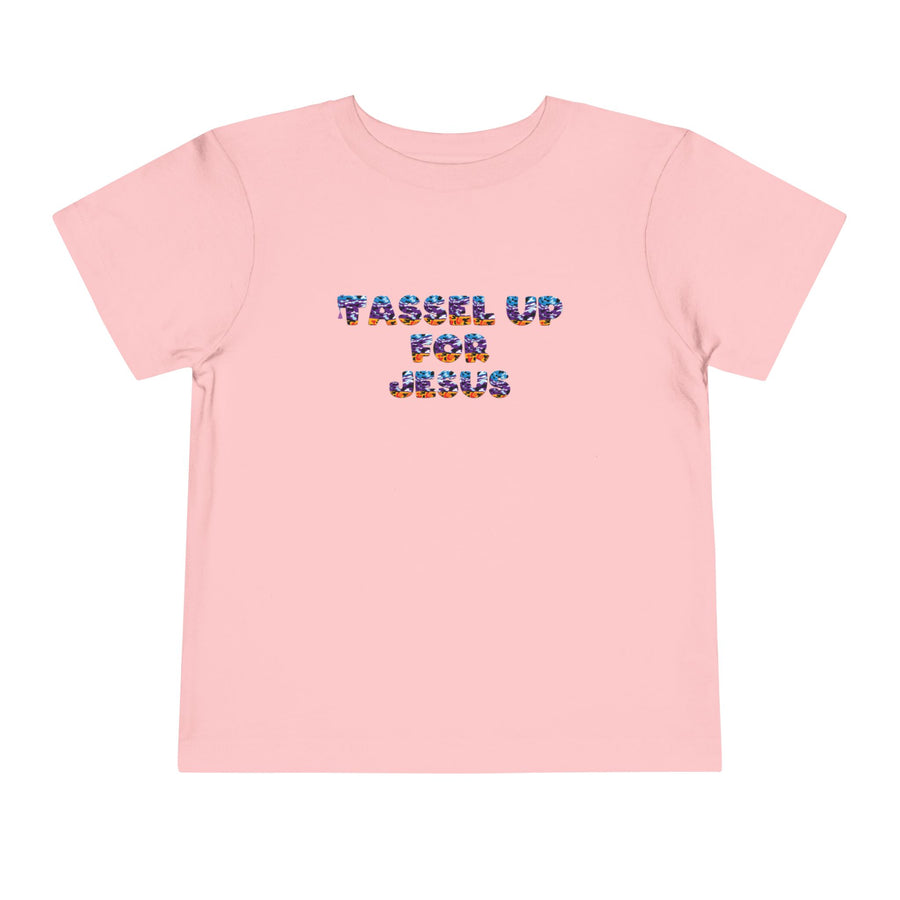 Tassel Up For Jesus Camo Toddler Short Sleeve Tee
