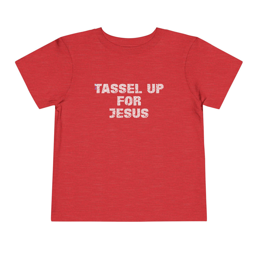 Tassel Up For Jesus Repeat Toddler Short Sleeve Tee