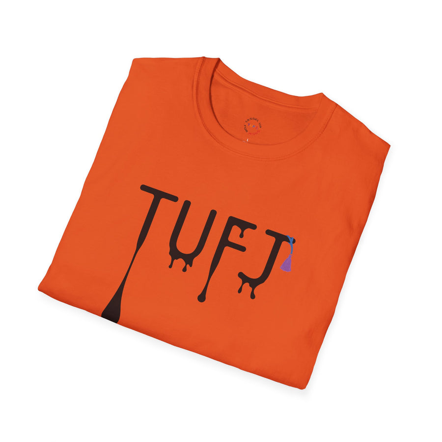 TUFJ Black Print Drip Unisex Softstyle T-Shirt