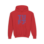 TUFJ Repeat Blue Letters Youth Heavy Blend Hoodie