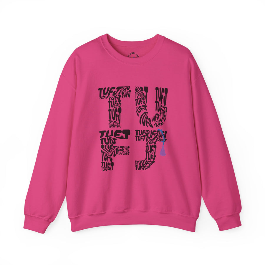TUFJ Black Repeat Unisex Sweatshirt