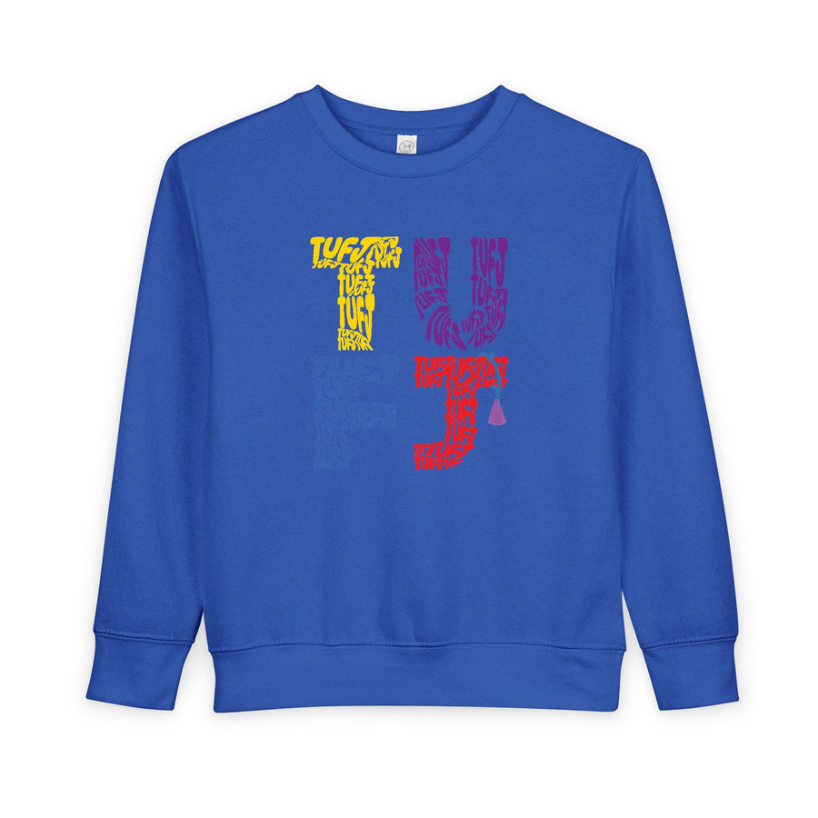 TUFJ Multicolor Repeat Toddler Sweatshirt