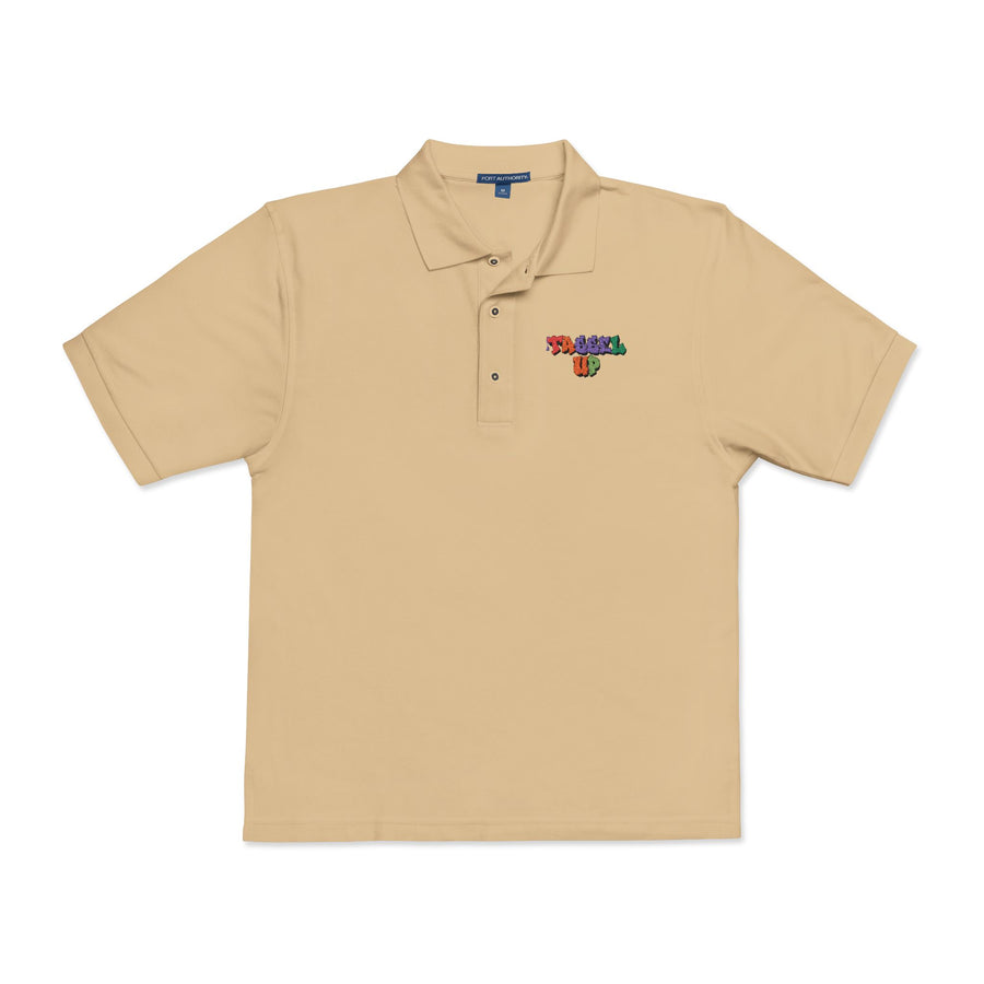 Tassel Up Graffiti Unisex Polo Shirt (Embroidery)