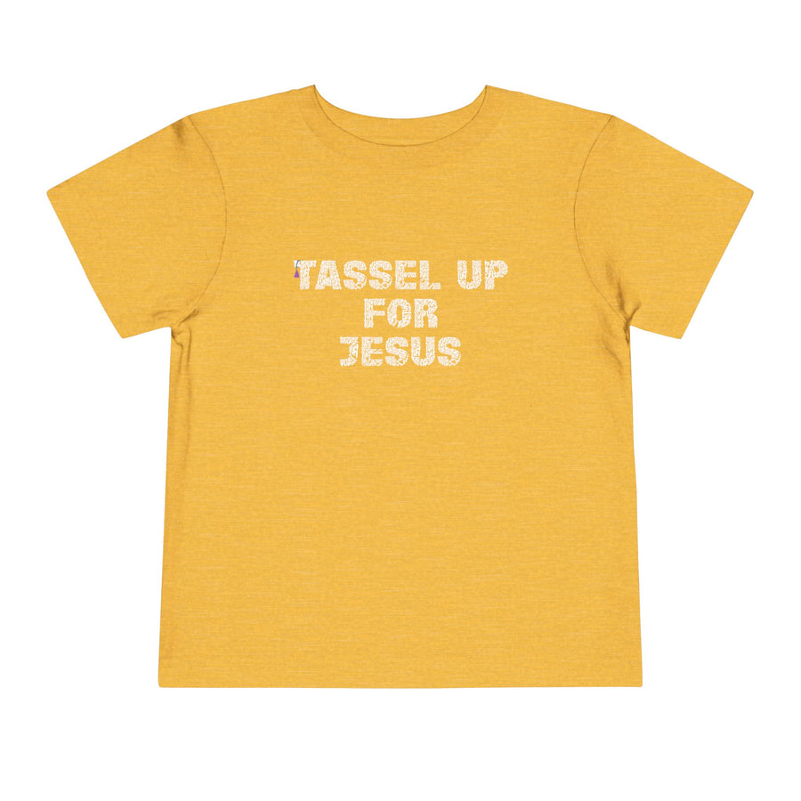 Tassel Up For Jesus Repeat Toddler Short Sleeve Tee