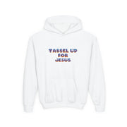 Tassel Up For Jesus Camo Youth Heavy Blend Hoodie