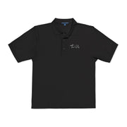 Tassel Up Cursive Unisex Polo Shirt (Embroidery)