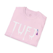 TUFJ White Print Drip Unisex Softstyle T-Shirt