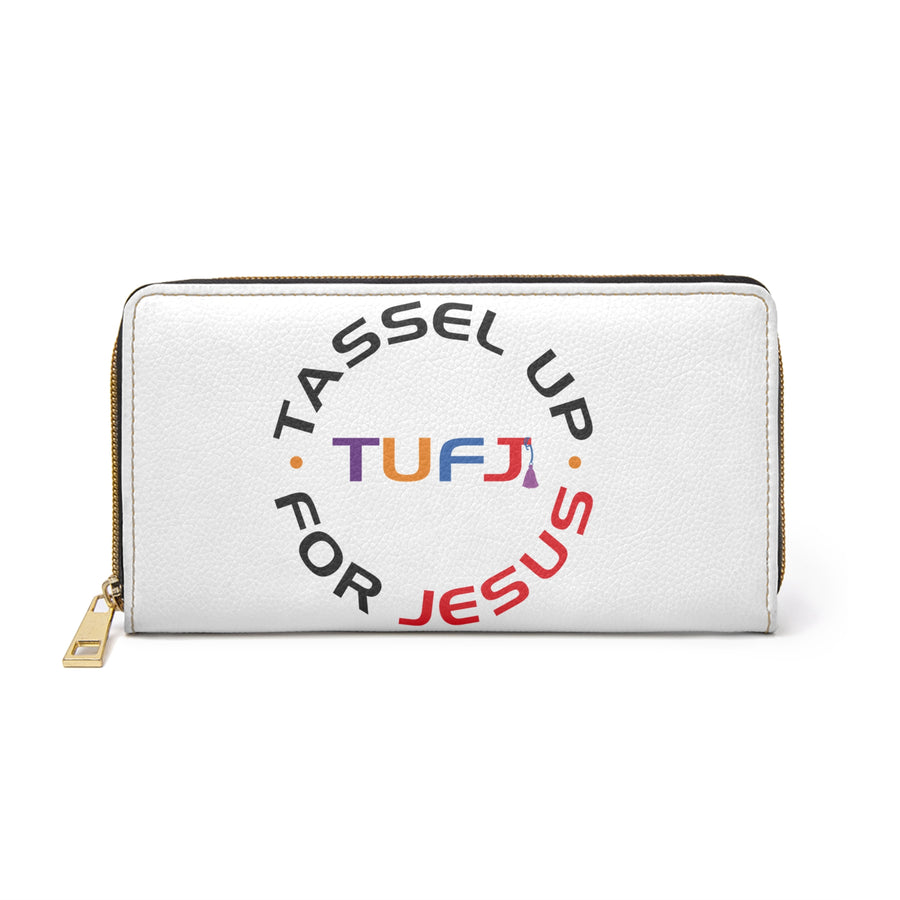 Tassel Up For Jesus Logo Zipper Wallet