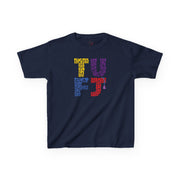 TUFJ Multi Color Repeat Kids Heavy Cotton™ Tee