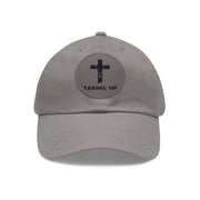 Tassel Cross Dad Hat With Leather Patch