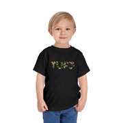 TUFJ Camo Leopard And Pearls Toddler Short Sleeve Tee