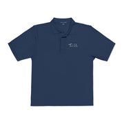 Tassel Up Cursive Unisex Polo Shirt (Embroidery)