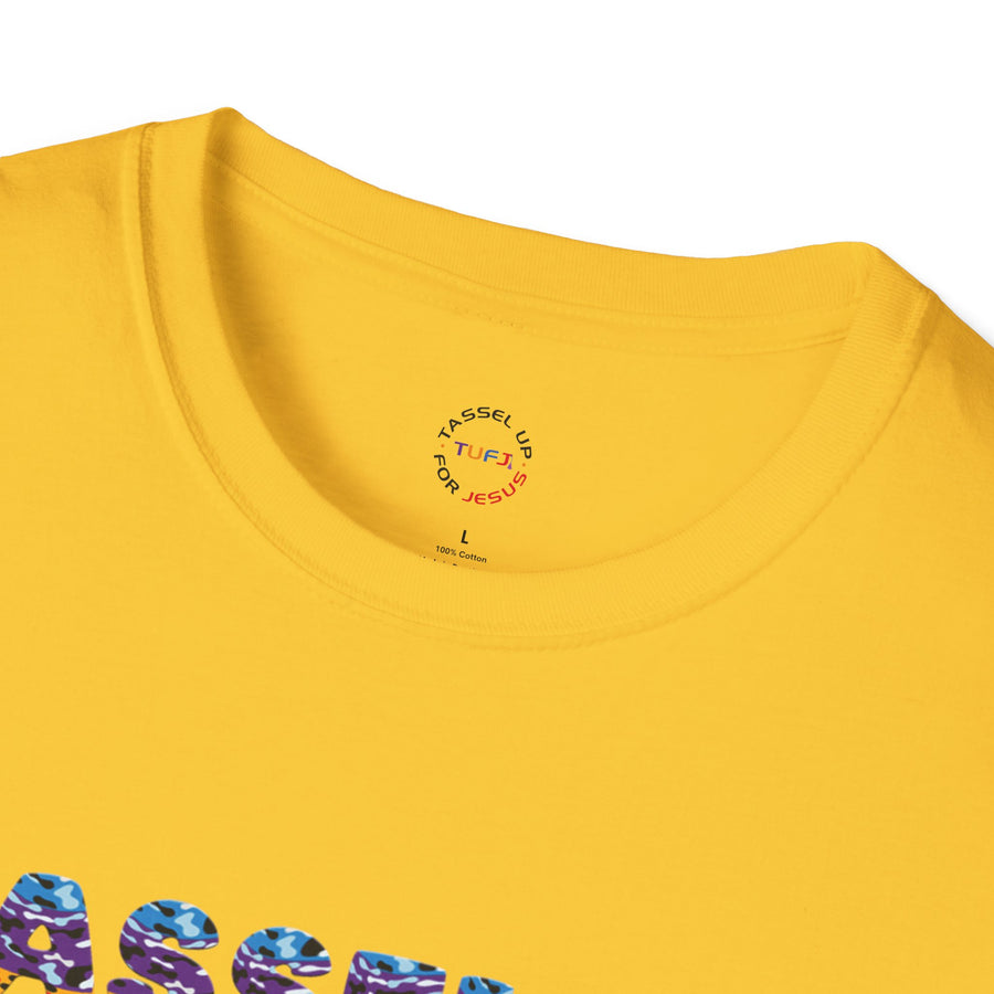 Tassel Up For Jesus Camo Unisex Softstyle T-Shirt