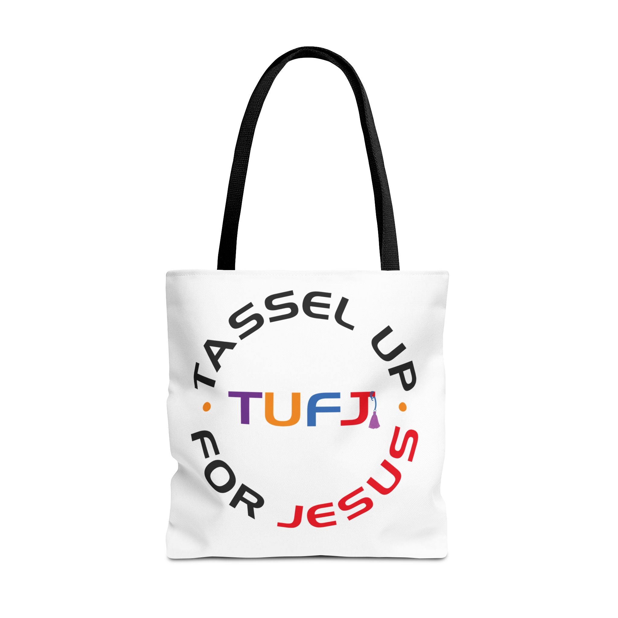 White Tassel Up For Jesus Tote Bag