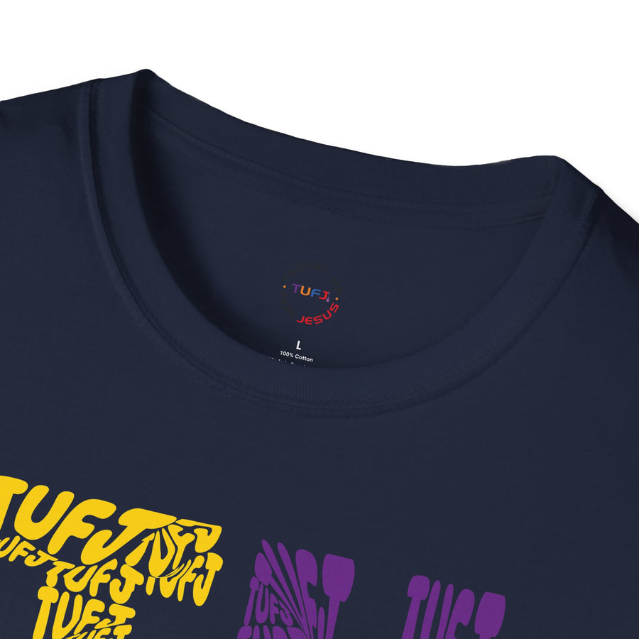 TUFJ Multi Color Repeat Unisex Softstyle T-Shirt