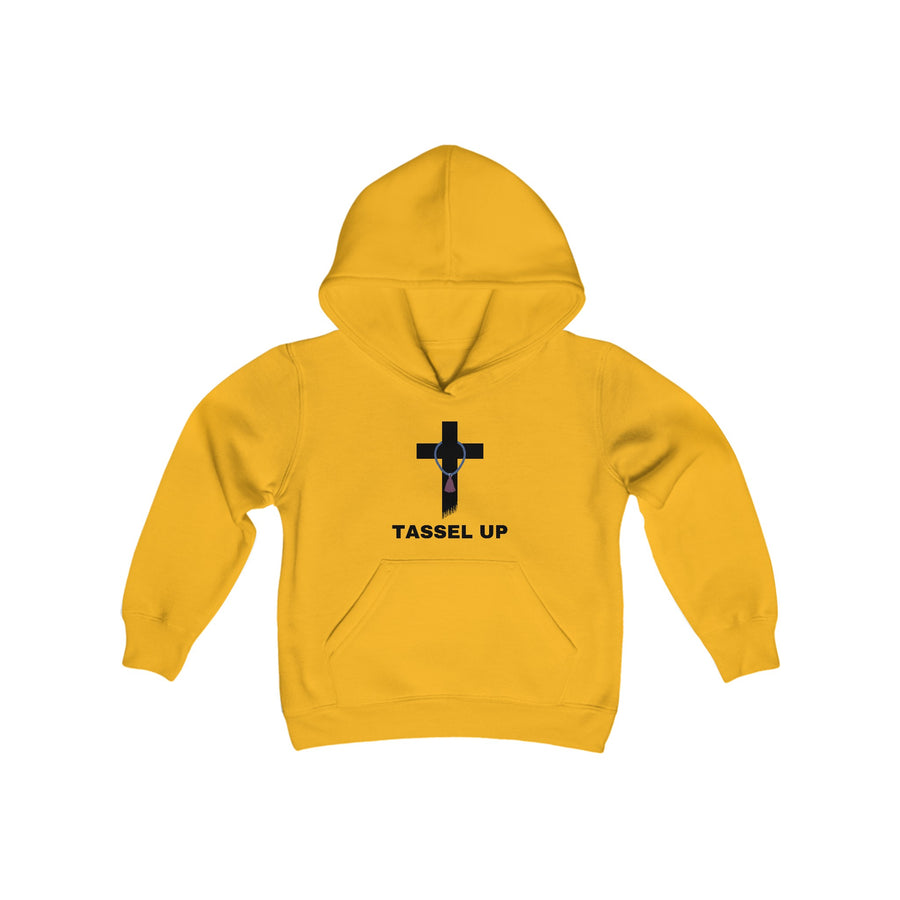 Tassel Cross Youth Heavy Blend Hooded Sweatshirt