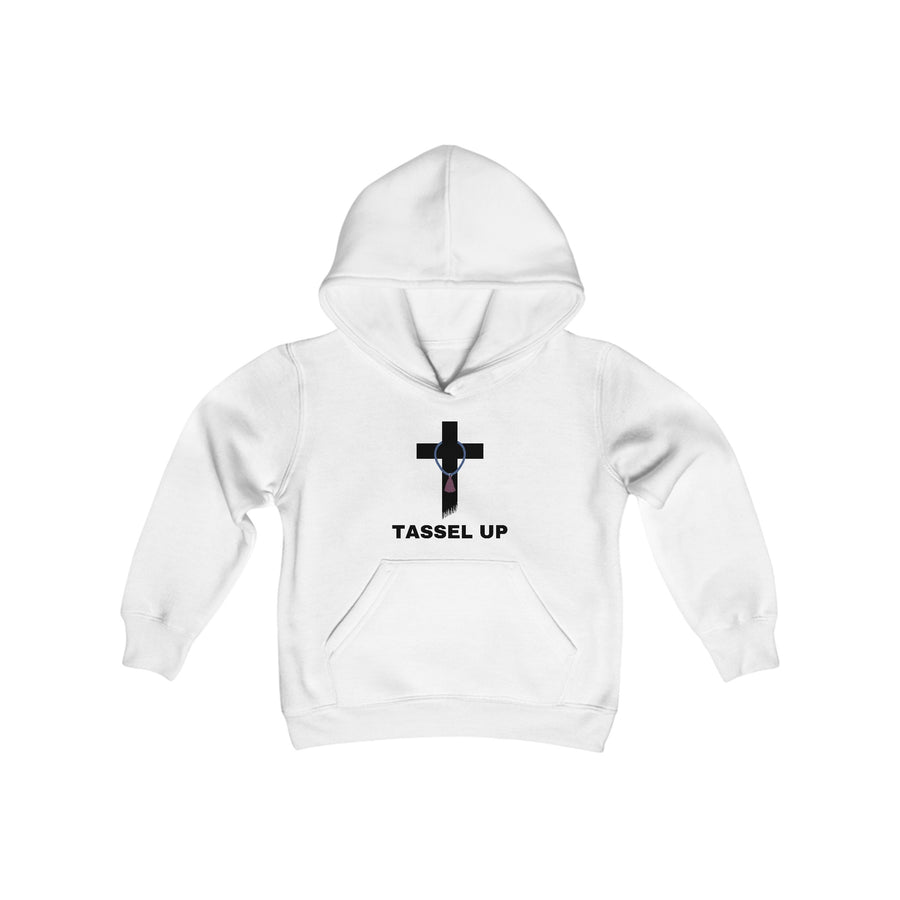 Tassel Cross Youth Heavy Blend Hooded Sweatshirt