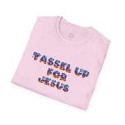 Tassel Up For Jesus Camo Unisex Softstyle T-Shirt