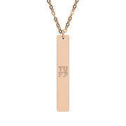 TUFJ Repeat Vertical Bar Necklace