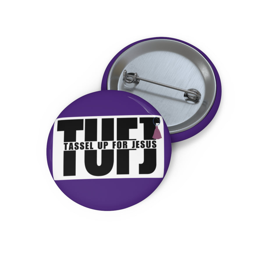 Purple TUFJ Pin Buttons