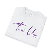 Tassel Up Purple Cursive Unisex Softstyle T-Shirt