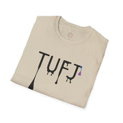 TUFJ Black Print Drip Unisex Softstyle T-Shirt