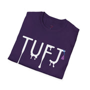 TUFJ White Print Drip Unisex Softstyle T-Shirt