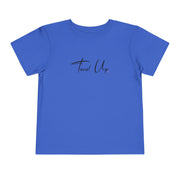 Tassel Up Cursive Toddler Short Sleeve Tee